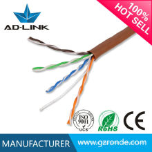 Cable eléctrico LSZH RoHS PVC PE chaqueta OFC conductor pasaporte 100 metros utp cable de red de cable